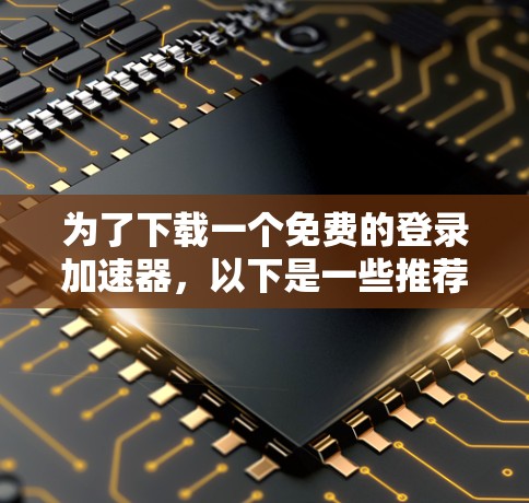 为了下载一个免费的登录加速器，以下是一些推荐的工具和方法