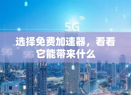 选择免费加速器，看看它能带来什么