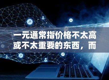 一元通常指价格不太高或不太重要的东西，而传世珍宝则通常指具有历史价值、独特性或具有收藏价值的物品。结合这两个词，可能是指机场里有一些极具收藏价值或不可复制的物品