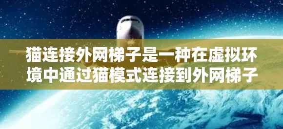 猫连接外网梯子是一种在虚拟环境中通过猫模式连接到外网梯子的网络工具，主要用于配置和测试外网网络。以下是其核心功能和应用