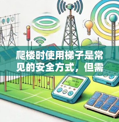 爬楼时使用梯子是常见的安全方式，但需要注意以下几点