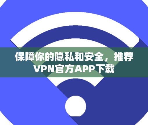 保障你的隐私和安全，推荐VPN官方APP下载