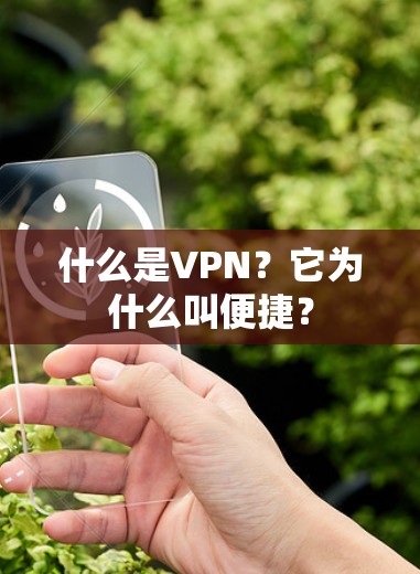 什么是VPN？它为什么叫便捷？