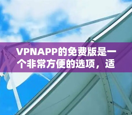 VPNAPP的免费版是一个非常方便的选项，适合预算有限的用户。以下是综合分析其特点及其优缺点