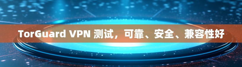TorGuard VPN 测试，可靠、安全、兼容性好