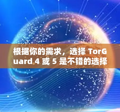 根据你的需求，选择 TorGuard 4 或 5 是不错的选择，因为他们支持多语言、多设备连接、端到端加密、扩展性好和安全性高。以下是基于你的需求的推荐